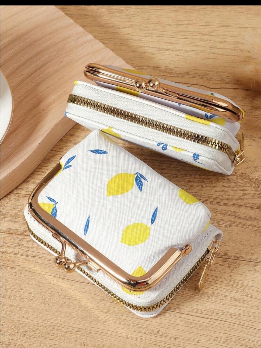 Love For Lemons Print Faux Leather Wallet NEW 🏷️